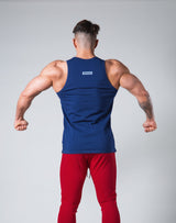 Rear Patch Piping Tanktop - Navy