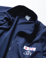 Oversize Angle Line Track Jacket - Navy
