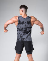 Tie Dye Punk Logo Tanktop - Black