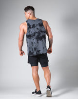 Tie Dye Punk Logo Tanktop - Black