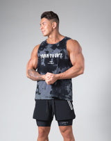 Tie Dye Punk Logo Tanktop - Black