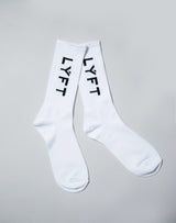 Side LÝFT Logo Socks - White
