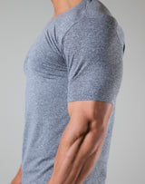 <transcy>Seamless Slimfit T-Shirt --Grey</transcy>