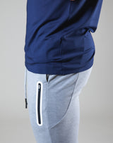 <transcy>Seamless Slimfit T-Shirt --Navy</transcy>