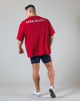 Born To LYFT Back Print Big T-Shirt "Wide Body" - Red