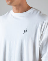 Born To LYFT Back Print Big T-Shirt "Wide Body" - White