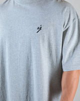 Born To LYFT Back Print Big T-Shirt "Wide Body" - Grey