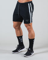 2Way Stretch 2 Line Shorts - Black