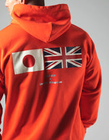 Flag Zip-Up Hoodie - Orange