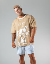 Lion Big T-shirts - Beige