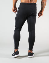 2Way Stretch Piping Pants - Black
