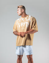 Splash Punk Logo Big T-Shirt "Wide Body" - Beige