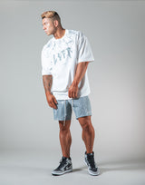 Splash Punk Logo Big T-Shirt "Wide Body" - White