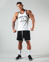 <transcy>Dumbbel Logo Training Tanktop- White</transcy>