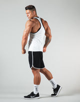 <transcy>Dumbbel Logo Training Tanktop- White</transcy>