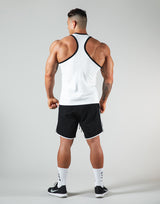 <transcy>Dumbbel Logo Training Tanktop- White</transcy>