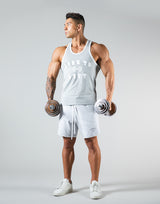 <transcy>Dumbbel Logo Training Tanktop- Gray</transcy>
