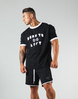 Dumbbel Logo Big T-Shirt - Black