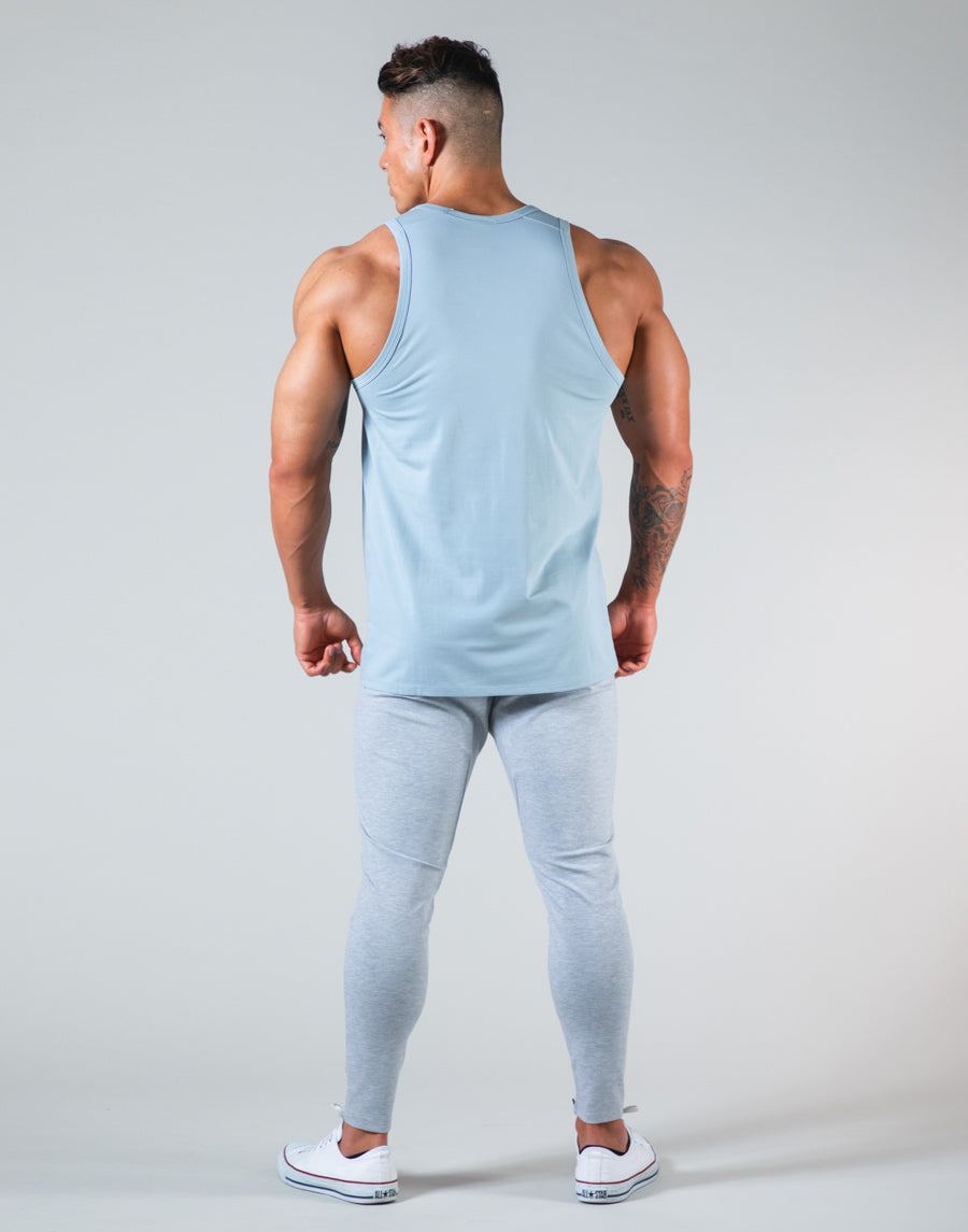 2Way Wide Stripe Tanktop - L.Blue