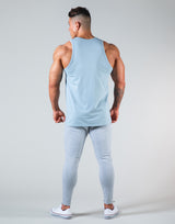 2Way Wide Stripe Tanktop - L.Blue