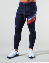 2Way Wide Stripe Pants - Navy