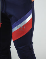 2Way Wide Stripe Pants - Navy