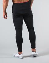 2Way Wide Stripe Pants - Black