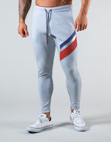 2Way Wide Stripe Pants - Grey