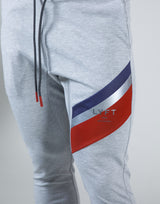 2Way Wide Stripe Pants - Grey