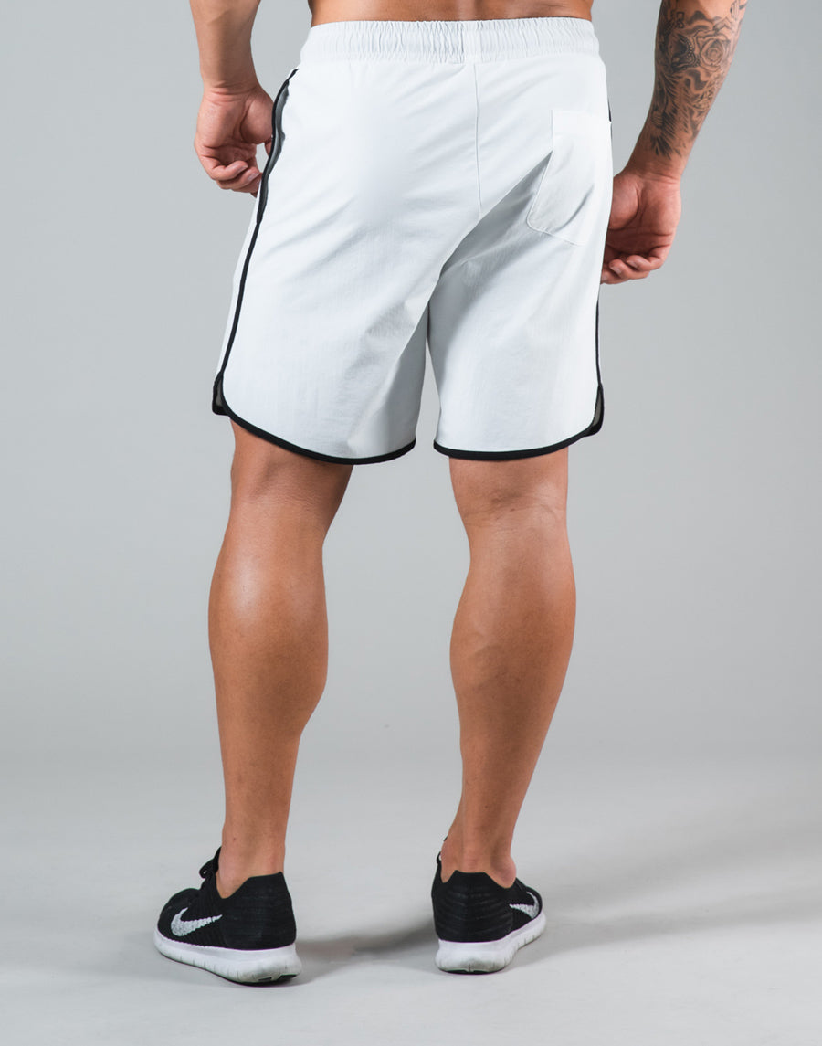 Piping Active Shorts - White