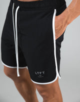 Piping Active Shorts - Black