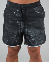 Piping Active Shorts - Black Stone