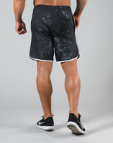 Piping Active Shorts - Black Stone