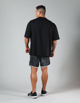 2Way Stone Patch Big T-Shirt "Wide Body" - Black