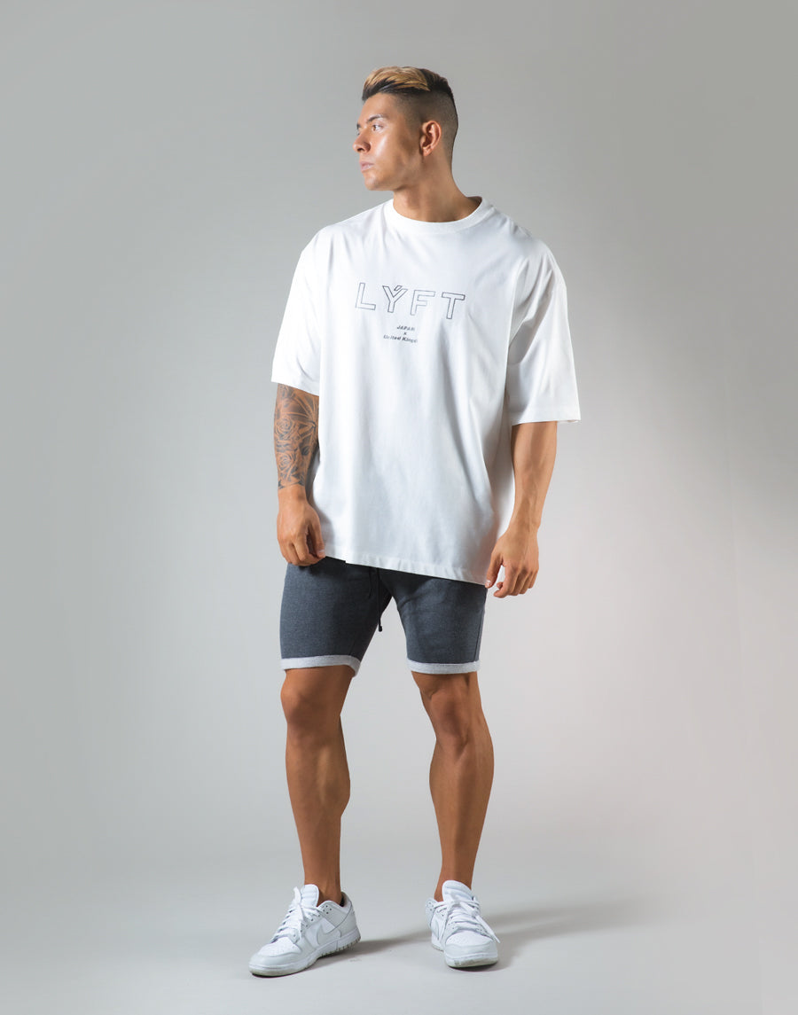 Outline Logo Big T-Shirt "Wide Body" - White