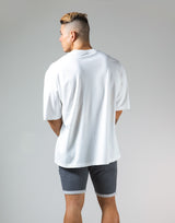Outline Logo Big T-Shirt "Wide Body" - White