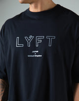 Outline Logo Big T-Shirt "Wide Body" - Black