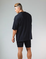 Outline Logo Big T-Shirt "Wide Body" - Black