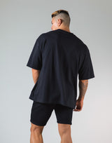 Outline Logo Big T-Shirt "Wide Body" - Black