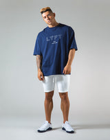 Outline Logo Big T-Shirt "Wide Body" - Navy