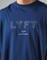 Outline Logo Big T-Shirt "Wide Body" - Navy