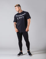 Round Separate Standard T-shirts - Black