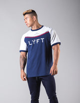 Round Separate Standard T-shirts - Navy