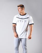 Round Separate Standard T-shirts - White