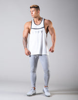 Round Separate Training Tanktop - White