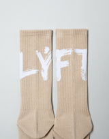 Brush Logo Socks - Beige