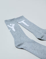 Brush Logo Socks - Grey