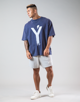 Brush Ý Vintage Big T-Shirts "Wide Body" - Navy