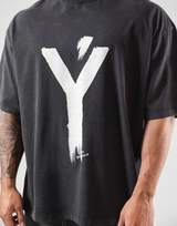 Brush Ý Vintage Big T-Shirts "Wide Body" - Black