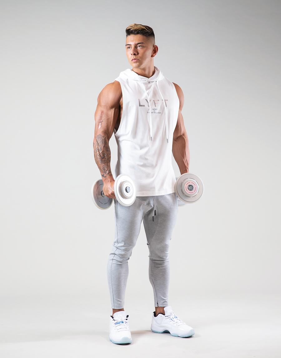 LÝFT 2Way Armhole Hoodie 4 - White